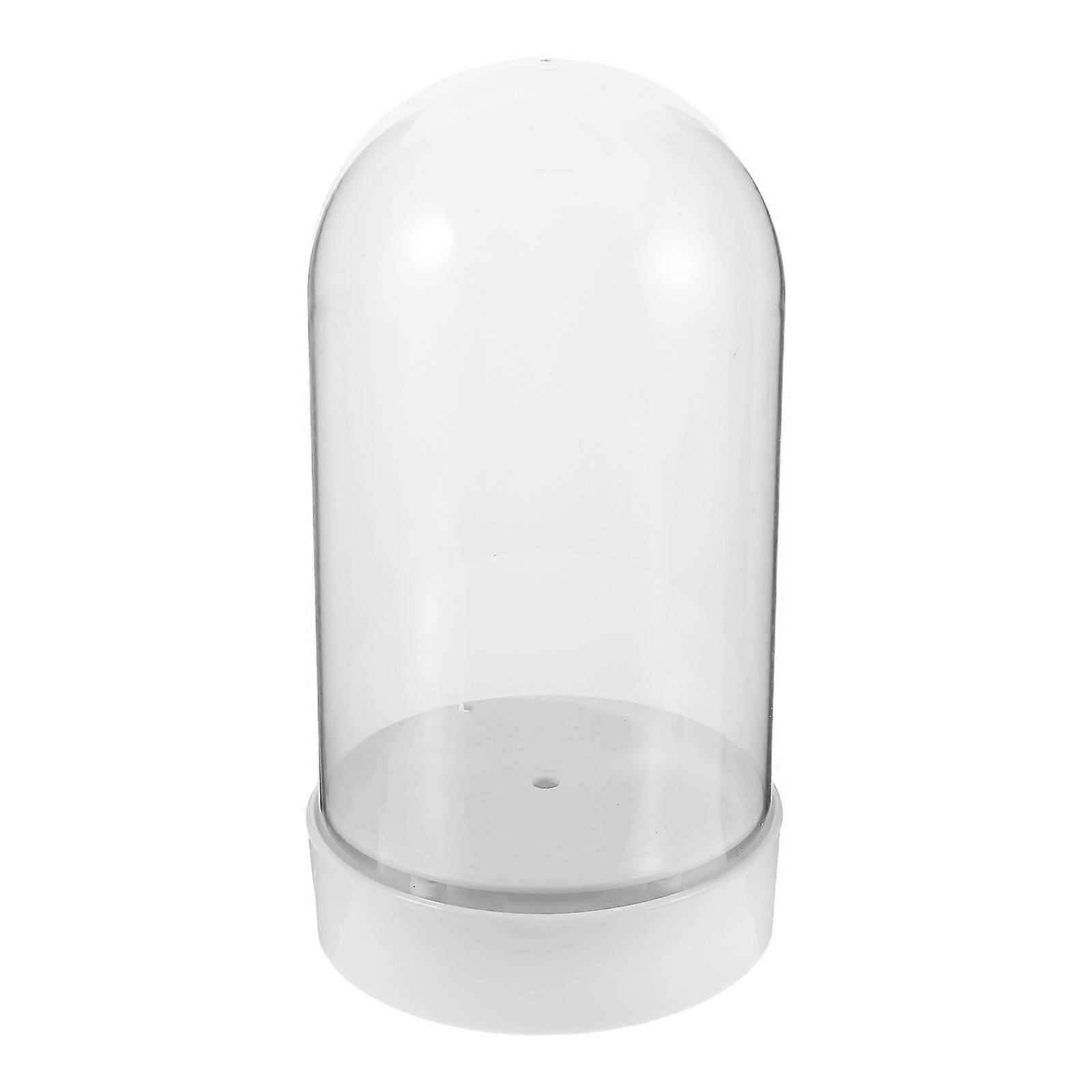 Plastic Snow Globe Dome for Decoration with Dustproof Cover