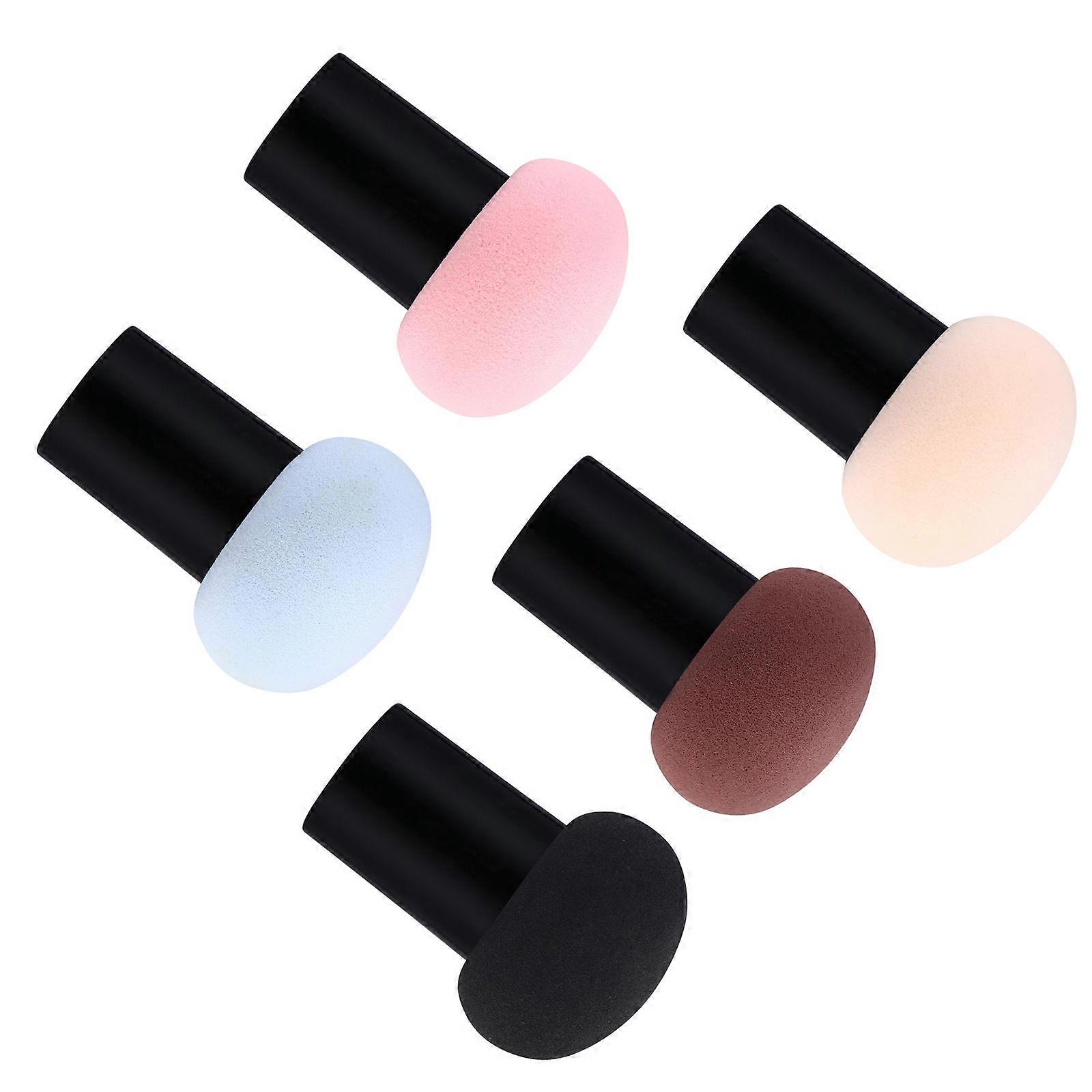 Face Powder Applicators Mushroom Shape for Makeup Puff 5Pcs