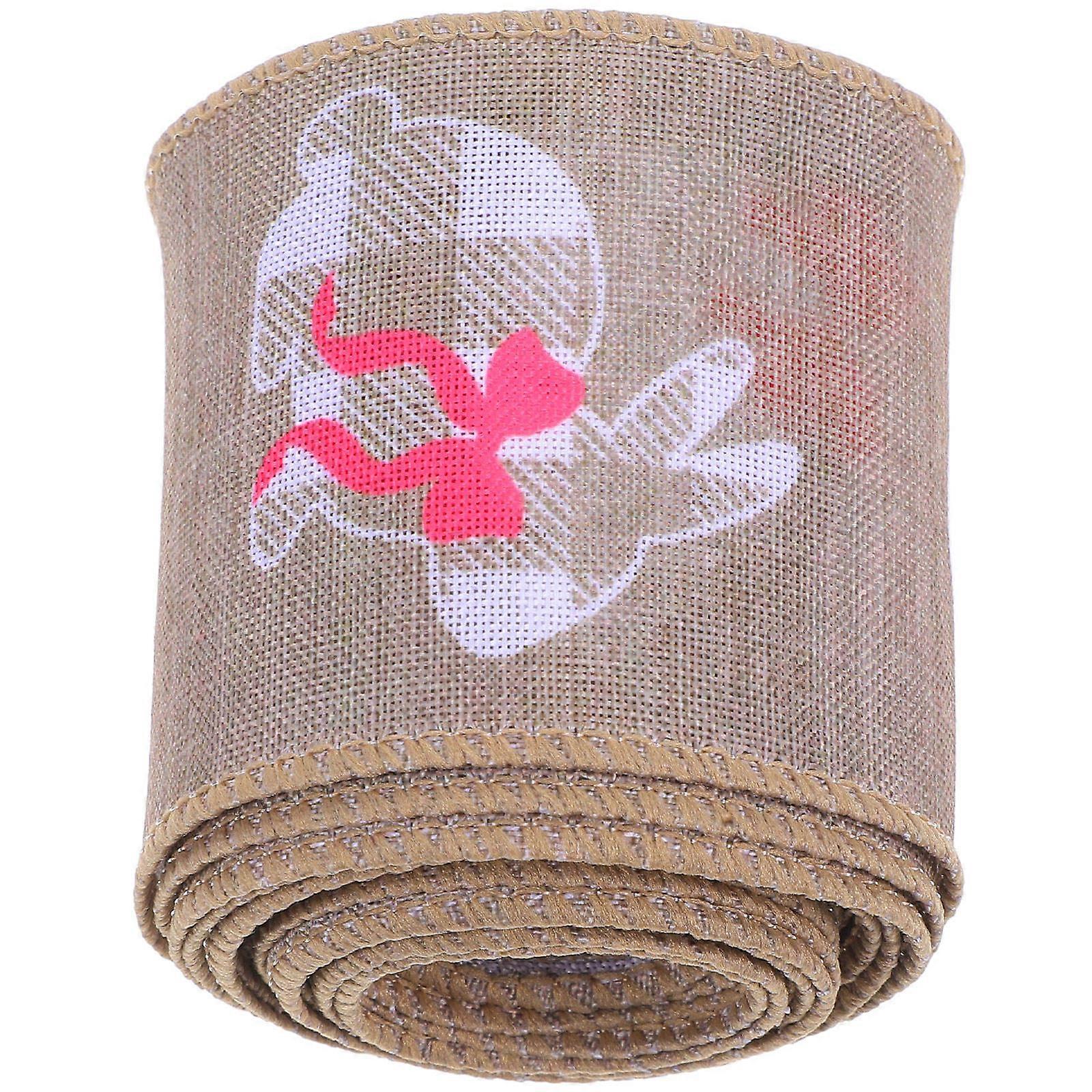 Burlap Easter Ribbon Roll Gift Wrapping for Decoration 1 Roll