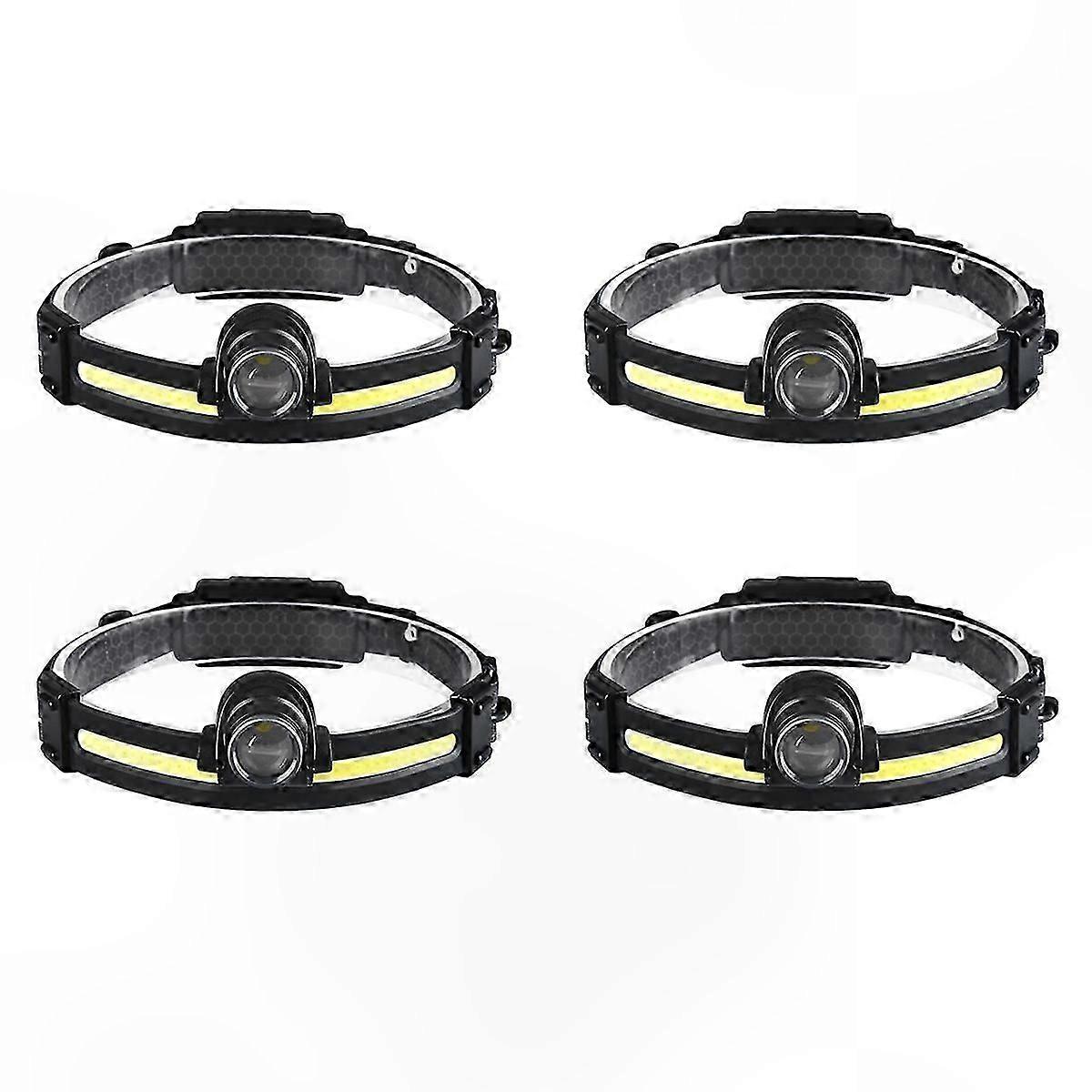 LED Zoom Floodlight Outdoor Sensor Headlight Strong Light