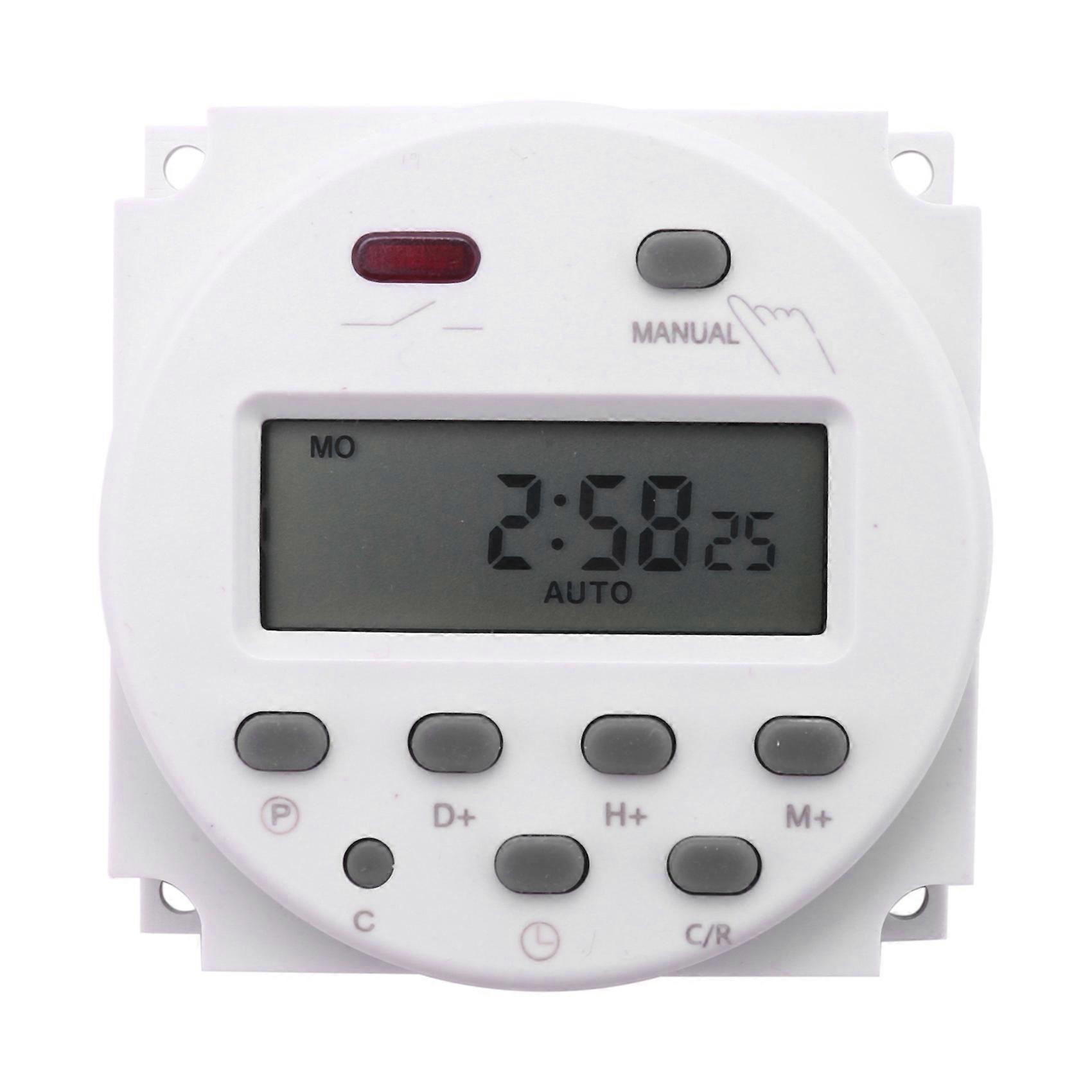  LCD Digital Control Power Programmable Timer DC 12V 16A Time Relay Switch