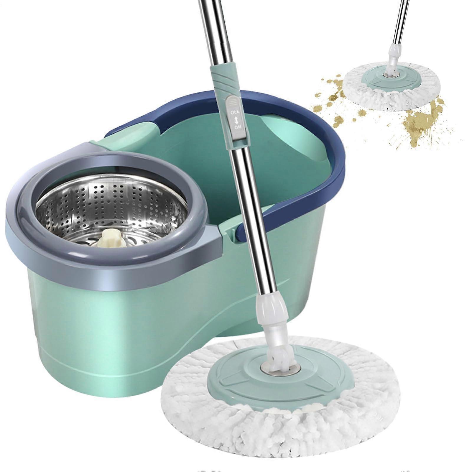 Spin Mop with Bucket Automatic 360 Degree Rotating Self Wringing MultiSurface Floor Cleaning