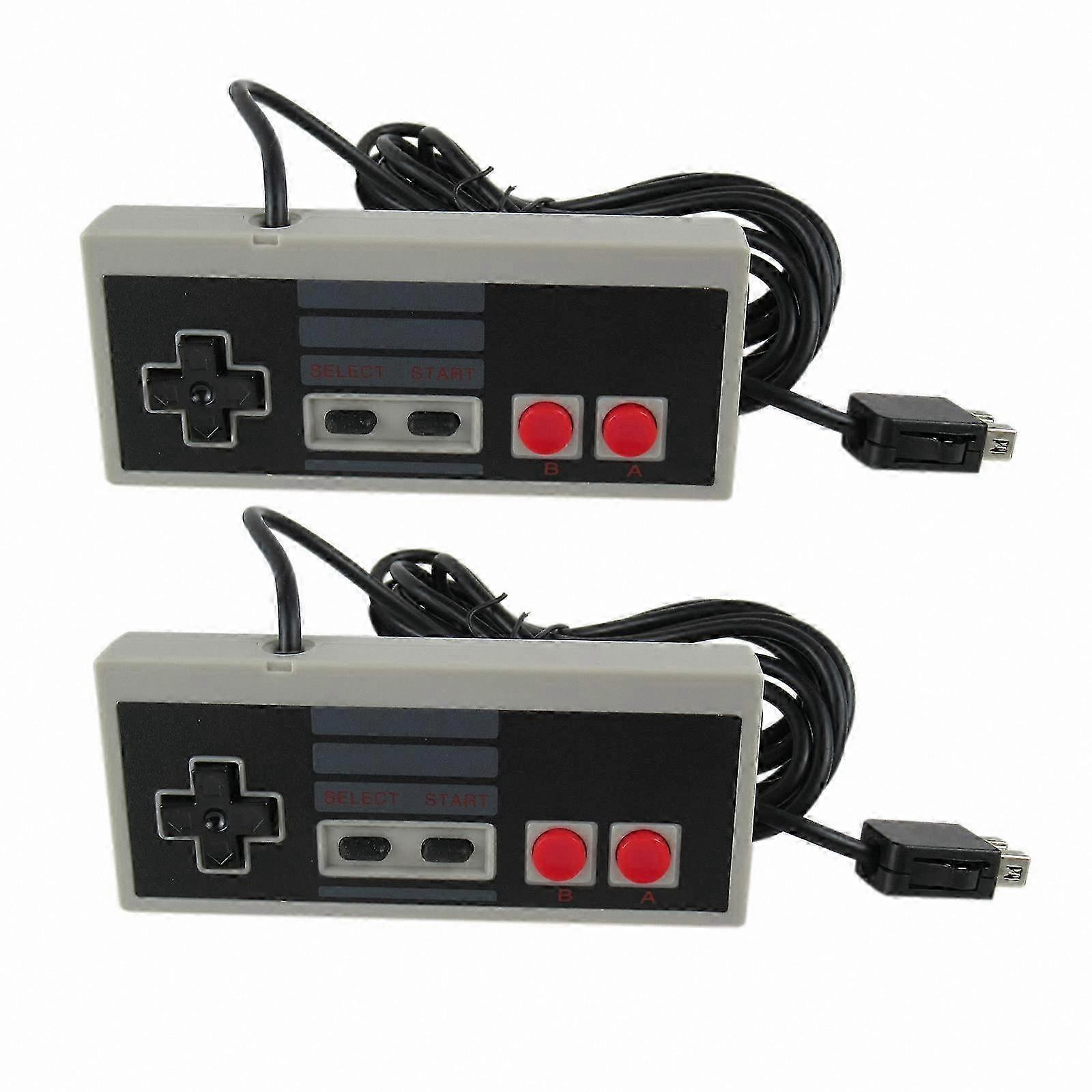 Lot de 2 manettes filaires pour NES Classic, câbles de 3 m, manette rétro pour NES Classic Edition et Mini Console