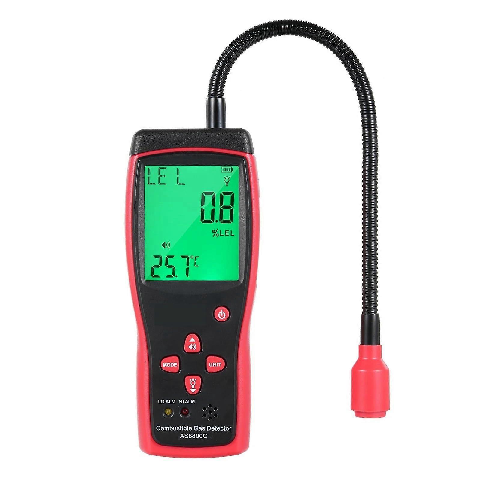 Handheld Combustible Gas Leak Detector with Precise Sensor and Clear Concentration Readings