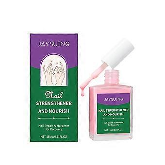 Jaysuing Pink Nourishing Nail Polish Gentle Care For Natural Nail Shine Daily Nail Care Polish