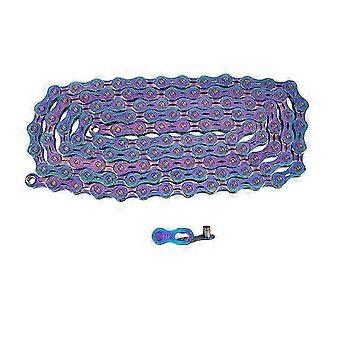 Rainbow Coloré 11 Speed Bicycle Chain Half Full Hollow Mountain Road Bike Part