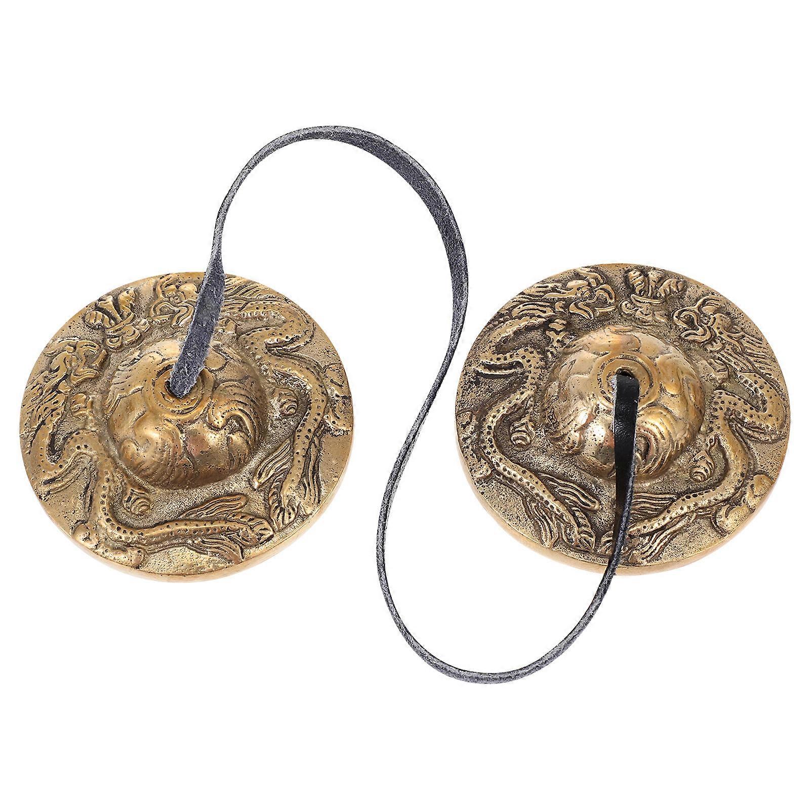 Copper Cymbals Bell for Meditation with Percussion Function Instrument