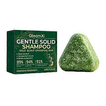 Rosemary Gentle Solid Shampoo Bar, Natural Strengthening Anti-Thinning Hair Soap, Mild Scalp-Friendly Anti-Hair Loss Shampoo Bar for Dandruff & Volume