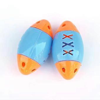 Pet toy fish-shaped rugby ball with cat sound, plastic bell ball [7.5cm] Only 1 available, will be shipped randomly.