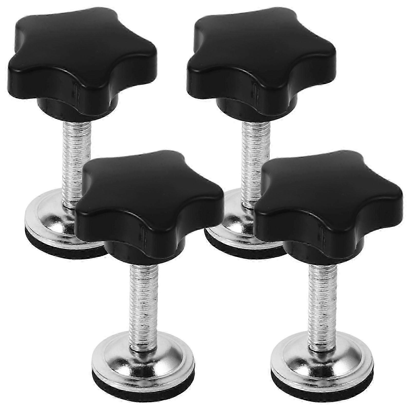 4PCS M8 x 35 Thread Clamping Knobs Hand Tightening Screw Knobs