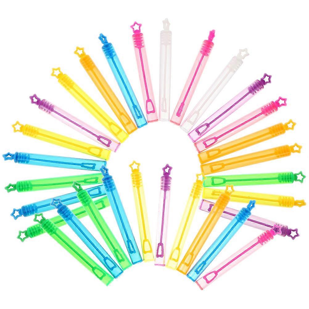 30pcs Empty Blowing Bubble Bottles Cartoon Bubble Sticks Bubble Wands Containers