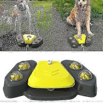 Dog Sprinkler Outdoor Canine Water Fountain Easy Paw Activated 2 Aqua Outlet Modes Hose Dispenser-yky