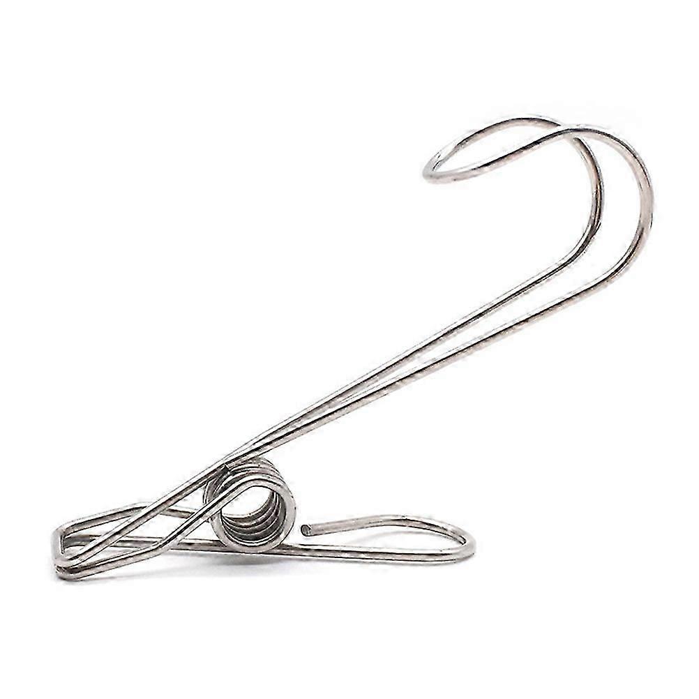 Solid Metal Wire Clip for Laundry Clothes Fixing with Hook 20Pcs Set