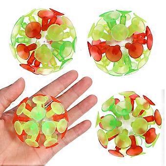 4 PCS Säugling Outdoor Spielzeug Glow The Dark Saugball Wurfspielzeug Saugnapf Kugeln Saugball Spielzeug