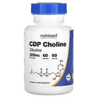 Nutricost, CDP Choline, Citicoline, 300 mg, 60 Capsules, 2-Pack