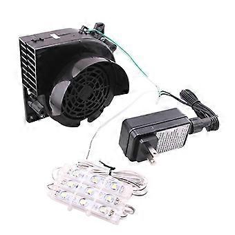 Newway 12v 1.5a ventilador de ar inflável motor ventilador compatível com 3 levou luz
