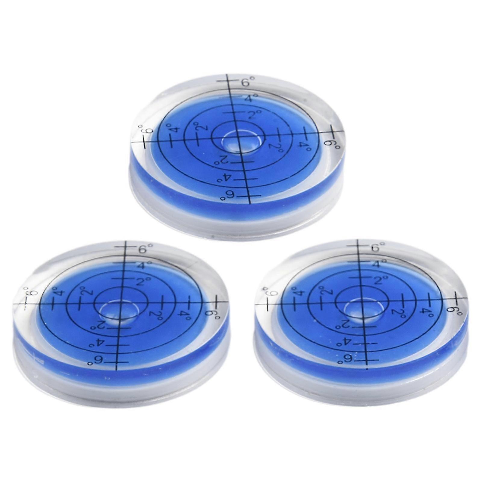 32mm Bubble Level 3pcs 32mm Degree Mark Highly Translucent Measuring Meter Round CircularBubble Surface Level
