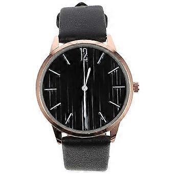 Black Women Quartz Watch for Leisure Wrist Watch Adjustable 26-27