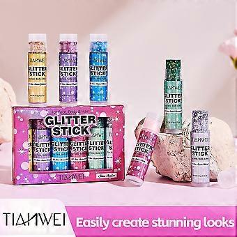 Glitter Stick For Face, Body & Hair, Long-Lasting Loose Glitter Makeup For Parties & Festivals