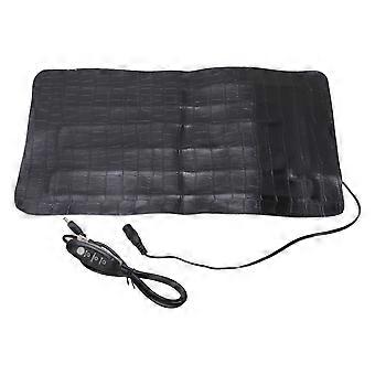 Heating Pad 8.5W 3 Gear Temperature Adjustable Washable PU Leather Reptile Heat Mat for Pet Car Seat 5V 2A 3318