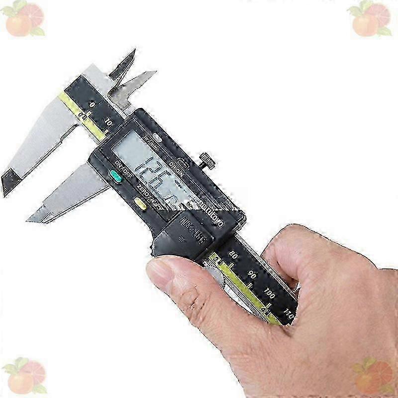 Paquímetro digital Mitutoyo de 6 polegadas e 150 mm em aço inoxidável com LCD e paquímetro