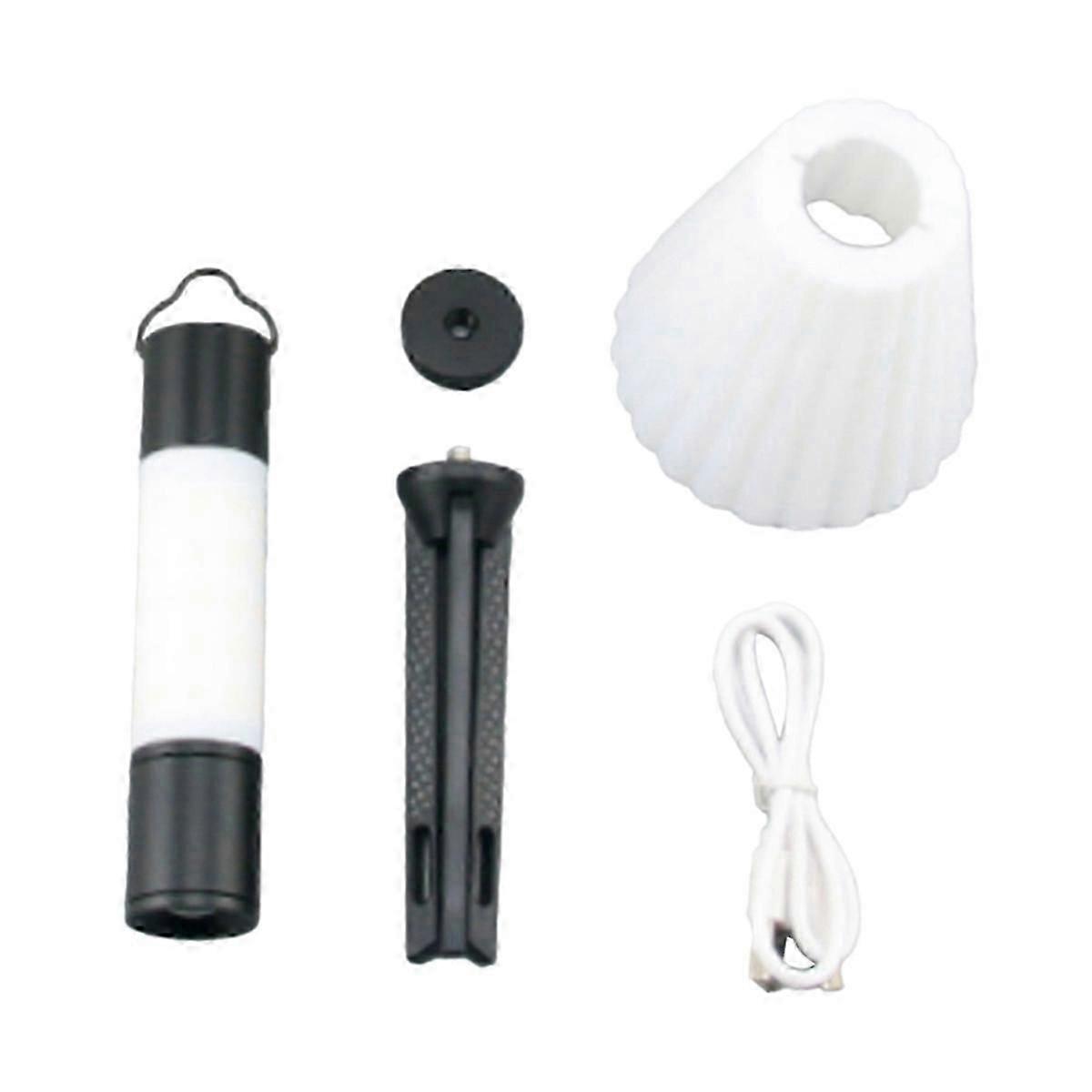 Outdoor Camping LED Telescopic Flashlight with Tripod Nuts,B