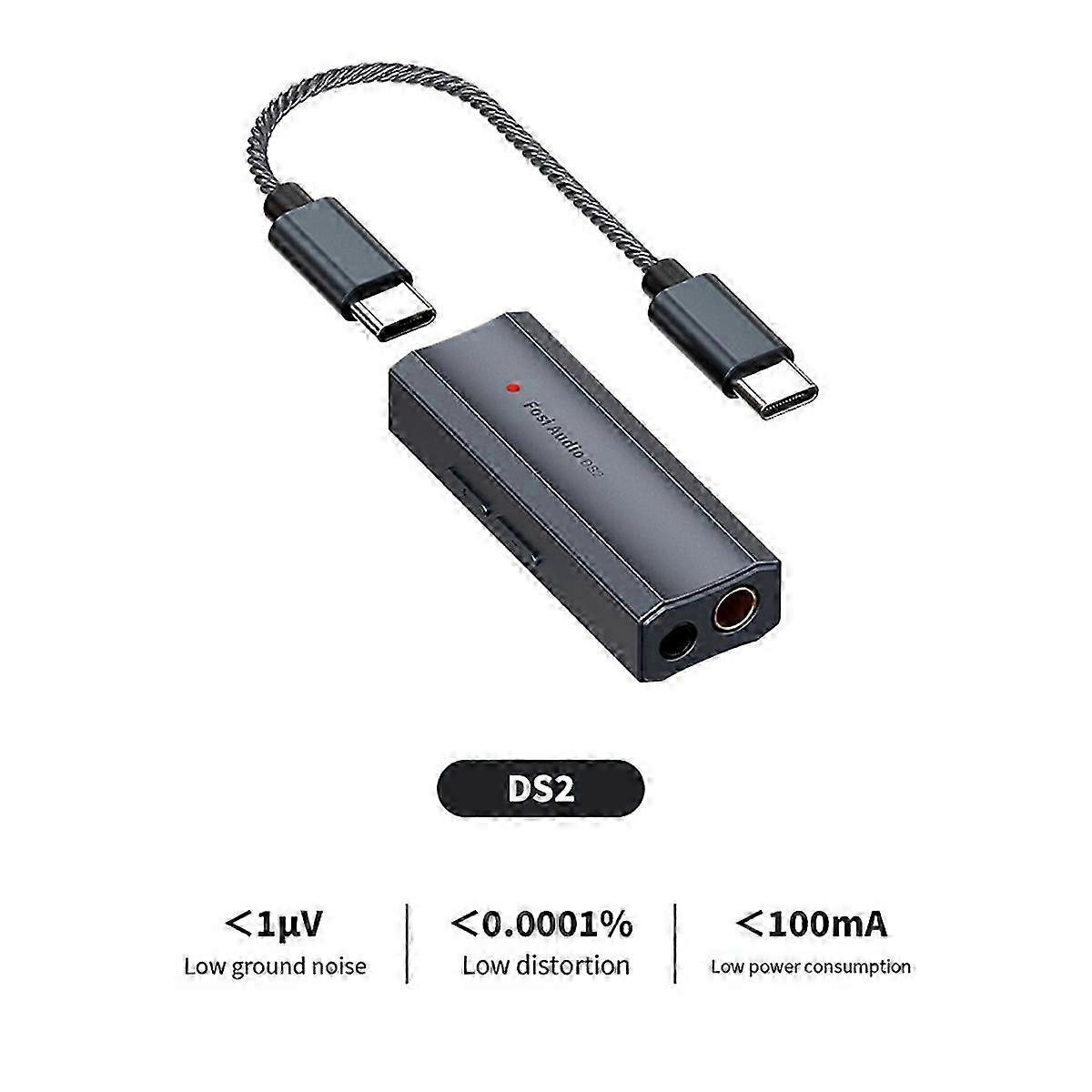 DS2 Decoding Amplifier Earphone HIFI for DSD Android ES9018K2M Amplifier Support 32bit/384kHz Dual