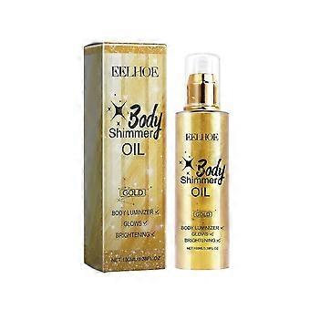 EELHOE Body Glitter Oil Liquid Glitter Highlight Oil Full Body Beach Sexy Glow Oil