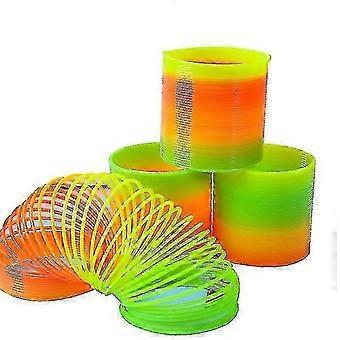 3er-Packung Riesen-Regenbogen-Slinky-Federspielzeug, magisches Kunststoff-Neuheit