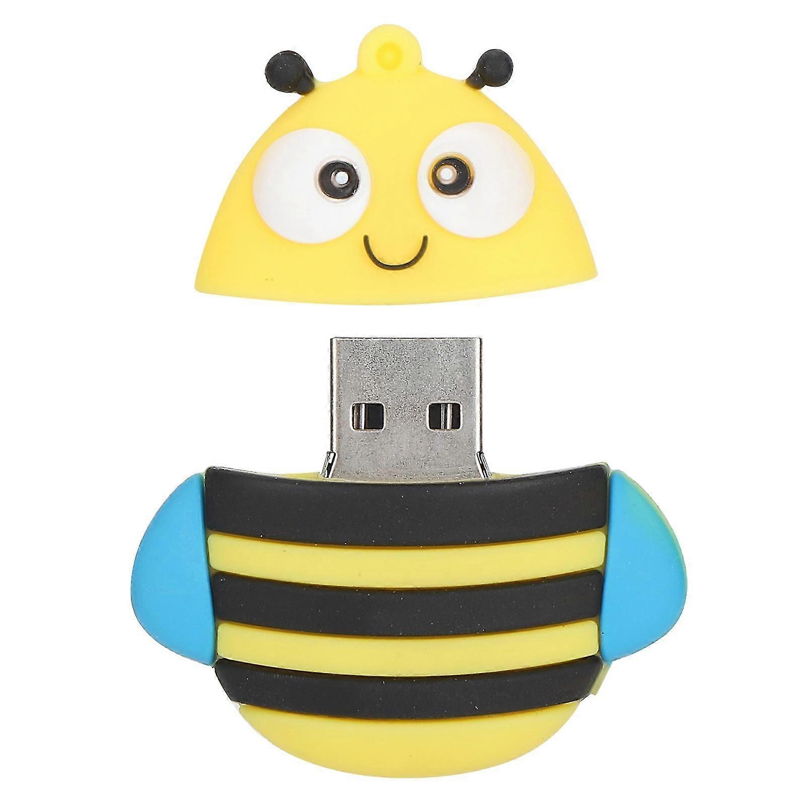 USB Flash Drive Optional Storage Bee Shape USB Memory Stick for Store Transfer Data
