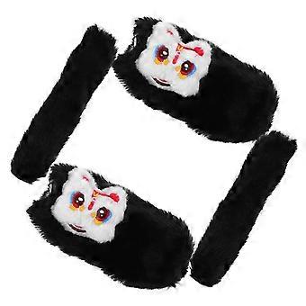 Housses de guidon de vélo en peluche pour l'hiver, lot de 5 paires de chauffe-mains