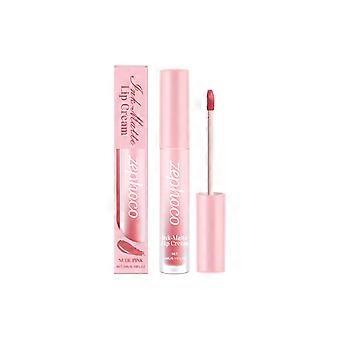 Zephoco Nude Pink Matte Lipgloss Hydraterend, zijdezacht, antiaanbaklaagje verbetert op natuurlijke wijze de teint, hoogwaardige en kleurversterkende lipgloss