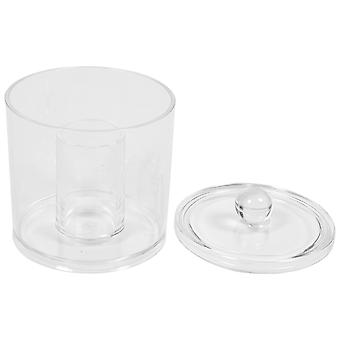 Transparent Cotton Swab Storage Box for Makeup Use 1Pcs Acrylic Material