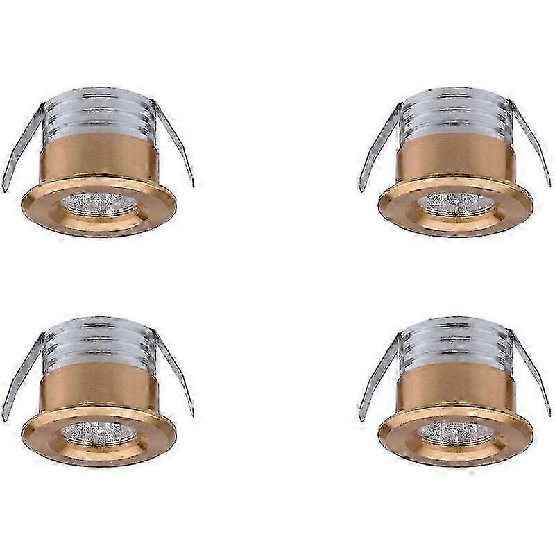 3-W-Mini-LED-Einbaustrahler, neutralweißes Licht, 4er-Pack für die Wohnraumbeleuchtung