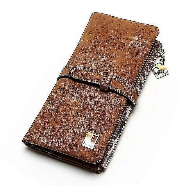 Long Design Pu Leather Drawstring Two Fold Wallet