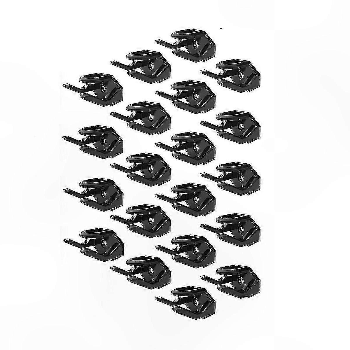 20-Pack Space-Saving Adhesive Hooks, Minimalist Baseball Hat Display Rack for Wall