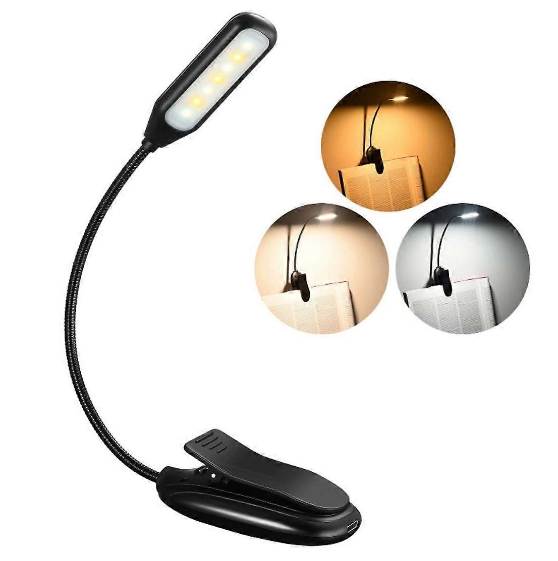 Portable Reading Lamp, Rechargeable Book, Adjustable