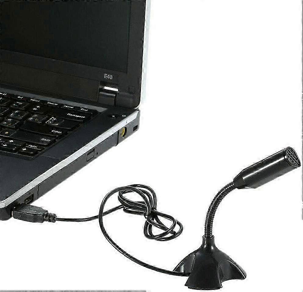 Desktop USB Microphone, Mini Mic, Flexible Gooseneck, Adjustable PC Mic, White, Compatible With Computers And Laptops