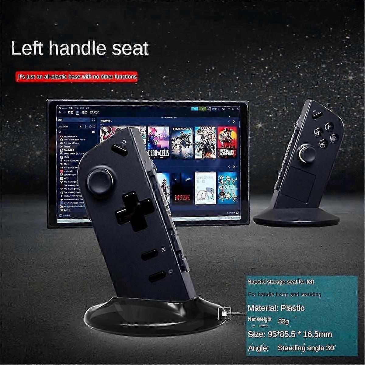 Adjustable Gamepad Stand Holder for Portable Gaming Console with Left Handle Support Base Bracket Accessory