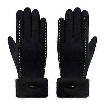 Damen Winddichtes Handgelenk Warme Handschuhe Winter Fäustlinge Fahren Skihandschuh AA448