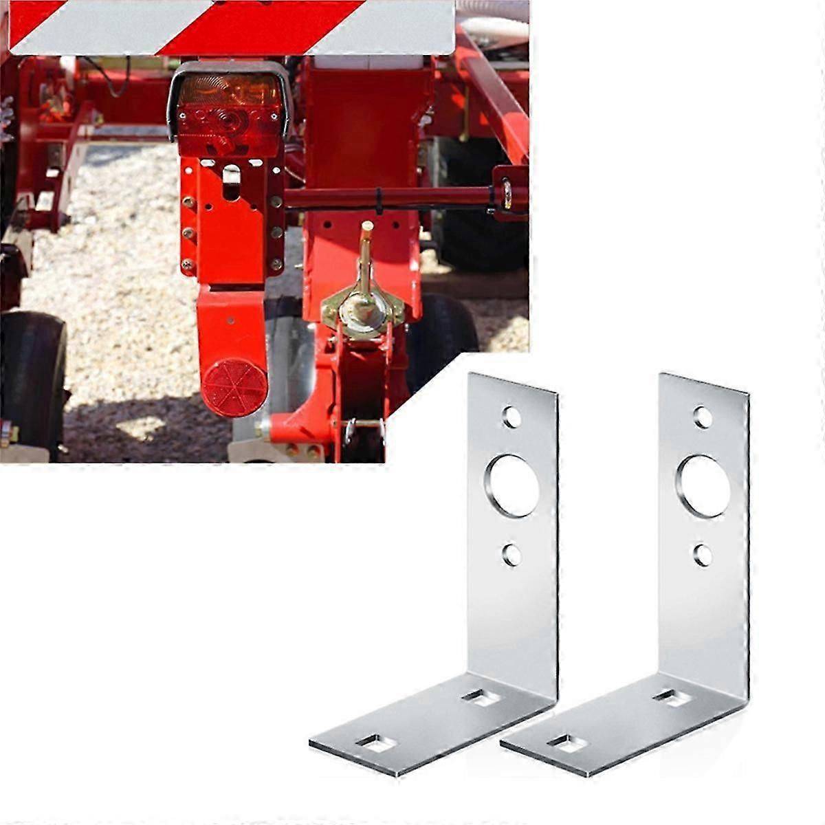 Boat trailer light brackets for utility lights - 2 pcs L shape mounting brackets