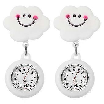 2 stuks Student Nurse Gifts Hanging Revers Watch Light Nurse Watch Hanging Nurse Watch Portable Nurse Watch Clip Doctor Watch