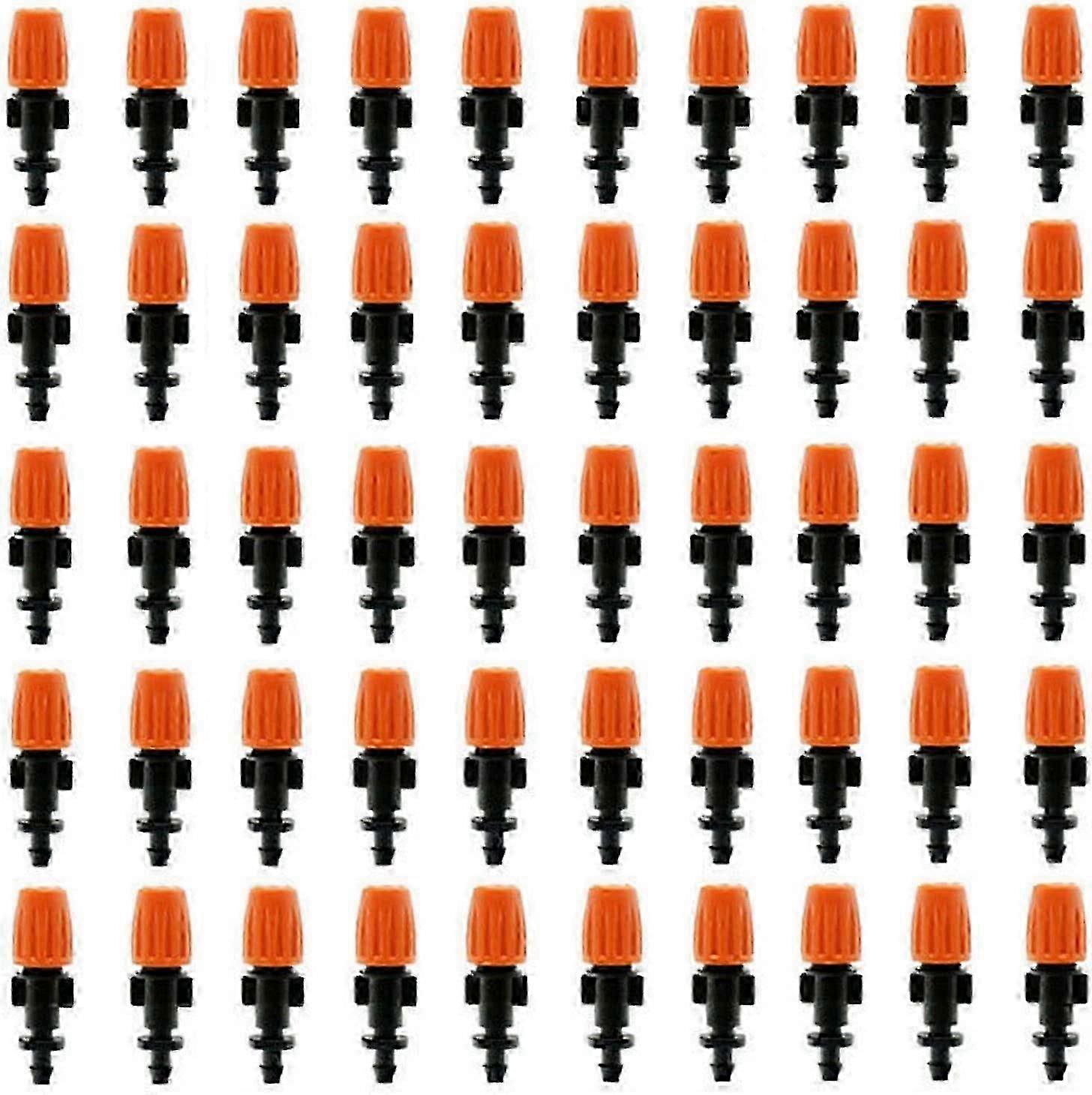 Adjustable Micro Drip Head Watering System, 50Pcs Garden Irrigation Micro Flow Dripper