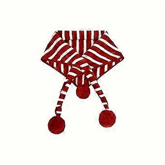 Red Striped Soft Warm Windproof Scarf, Non-Stretch Collar Winter Shawl for Office, Parties & Outdoors, Hand Washable Cozy Wrap