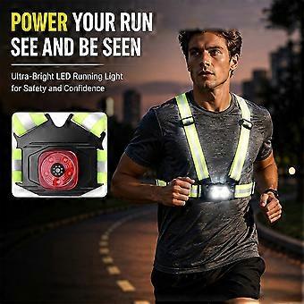 Reflective Running LED Chest Light with Type-C Charging for Outdoor Lighting, Hiking, and Cycling Safety