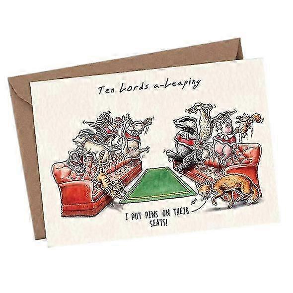 Animal Embossed Countdown Card