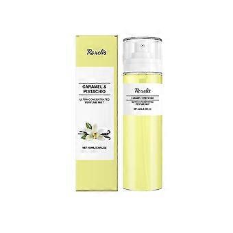 Fragancia corporal Roxelis, caramelo, pistacho, spray, fragancia dulce y cálida, fragancia duradera, atmósfera uniforme portátil para hombres y mujeres