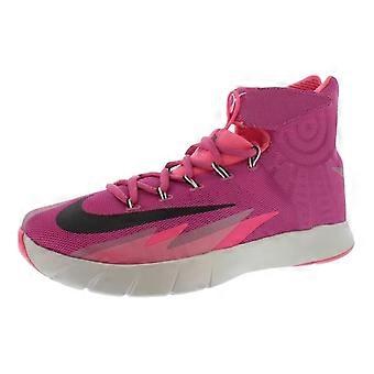 Nike Air Zoom Generation Zoom Hyperrev demping, slijtvaste hoge basketbalschoenen voor heren, roze 630913-601