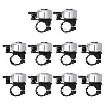 Aluminum Alloy Bike Bell with Thumb Press, Clear Loud Sound, Durable Cycle Bell for City Road Mountain Bikes, 2 Pcs