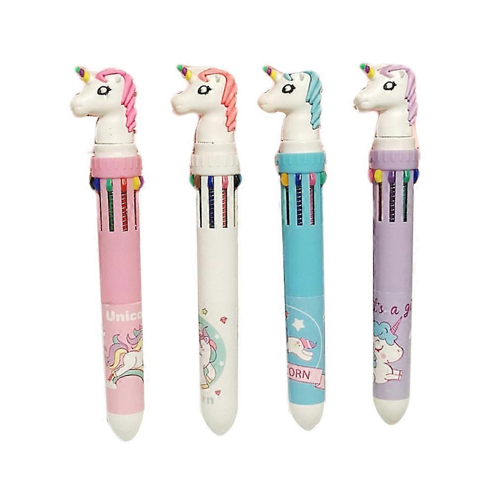 Retractable Ballpoint Pens Multicolor Pens for Writing 12Pcs Set